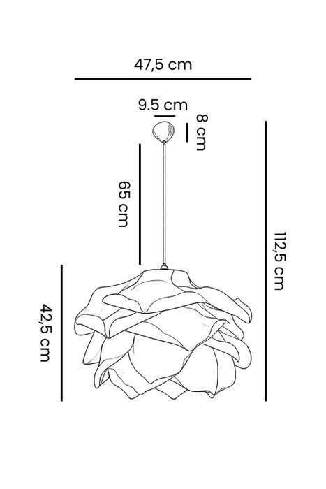 Opviq Lámpara de araña MOD0010 Blanco